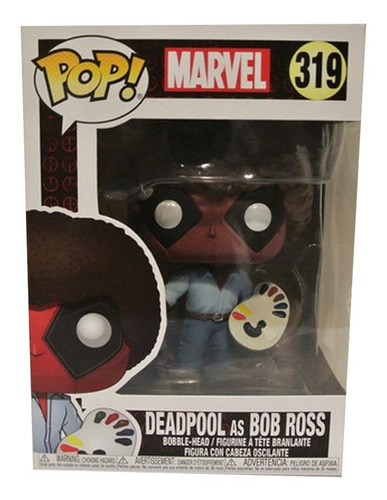 Figura Deadpool As Bob Ross Marvel #319