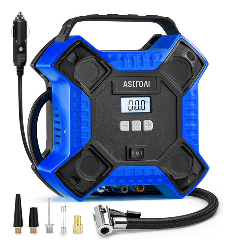 Compresor De Aire Portátil 160 Psi Con Luz Led Astroai