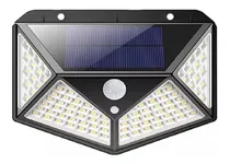 Comprar Lampara Exterior Farol Solar Foco 100 Led Sensor Movimiento