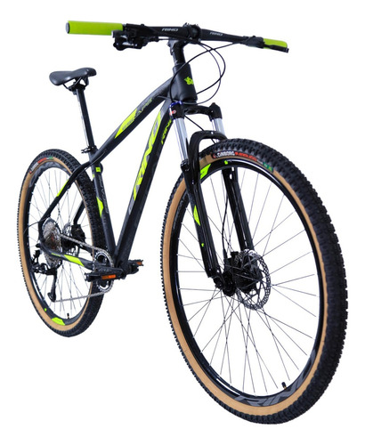 Mountain Bike 12v - Rino Escape 1x12 - Hidraulico - K7 11/50 Cor Preto / Amarelo Neon Tamanho Do Quadro 19