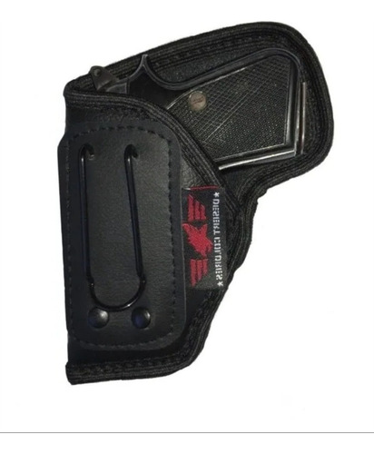 Coldre Beretta 6.35 Velado Dissimulado Neoprene E Couro Pu. Cor Preto Orientação Da Mão Canhoto