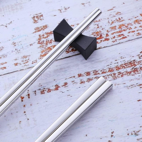 1 Par Hashi De Inox 23cm Aço Resistente Inoxidável