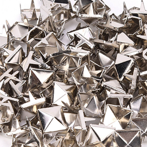 100 Pcs 9 Mm De Latón De Cobre Cuadrado Rechazas Accesorios