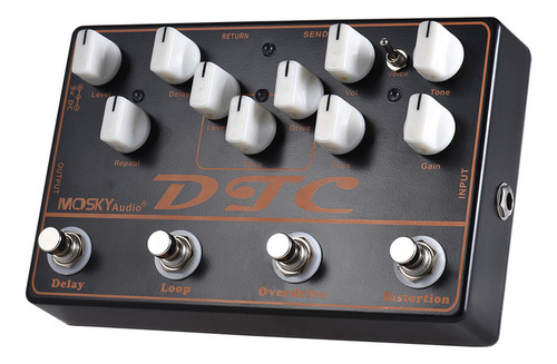 Pedal De Efectos For Guitarra Eléctrica Moskyaudio Dtc 4 En