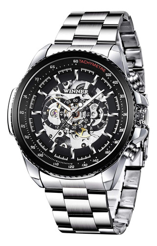 Reloj Mecanico De Esqueleto Para Hombre, Reloj Mecanico Auto