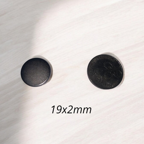 Iman De Neodimio 19x2 Mm Alta Potencia 2 Unidades