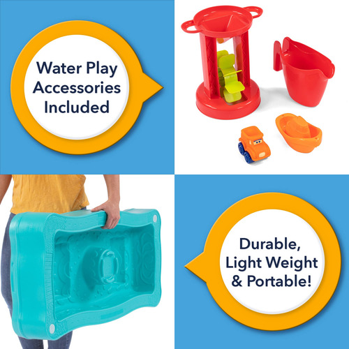 Mesa De Juego De Agua De 2 Lados Para Niños, Accesorios Incl