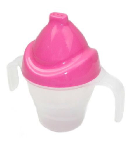 Vaso Con Tapa Pico Duro Y Asas Para Bebe Diseño Heladito