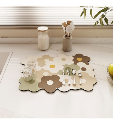 Alfombrilla Para Secar Platos, Encimera De Cocina, .
