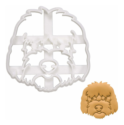 Goldendoodle Face Cortador Galleta 1 Pieza Diseño