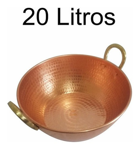 Tacho De Cobre Puro 20 Litros - Menor Preço!