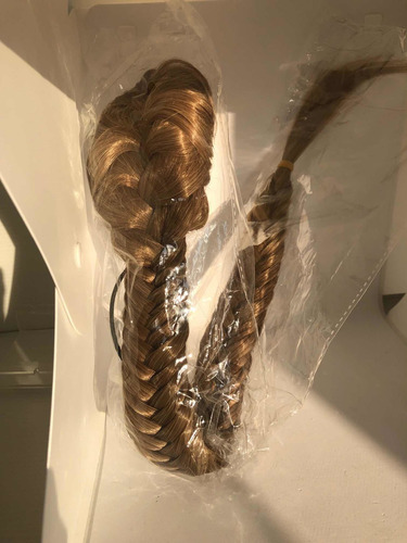Trenza 50 Cm. Kanakelon Con Moño Original Rubia Única