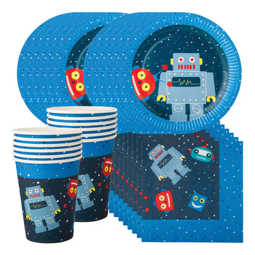 Robot Juego Suministro Para Fiesta 12  incluye 36 pcs