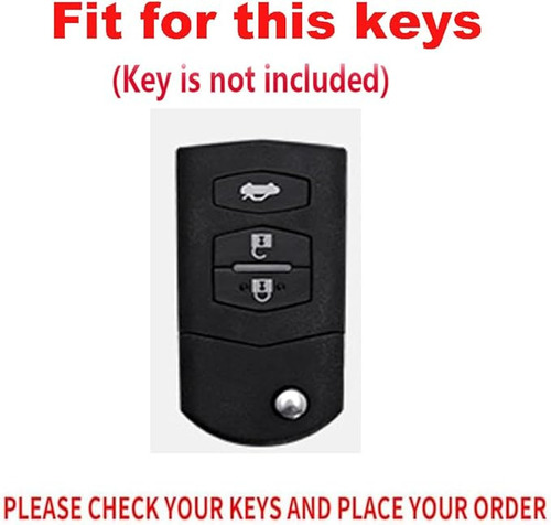 Q Funda Llave Mazda Cx-5 Cx-7 Cx-9 Mx-5 Mpv Rx-8 (3 Botones)