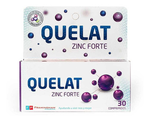 Quelat Zinc Forte X 30 Comprimidos Suplemento Diet Quelat