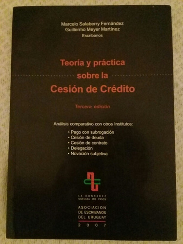 Teoria Y Practica Sobre La Cesion De Credito  Salaberry Ar8