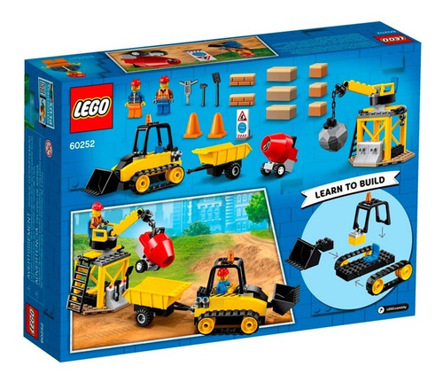 Imagen 2 de 10 de Lego City Bulldozer De Construcción 126 Piezas