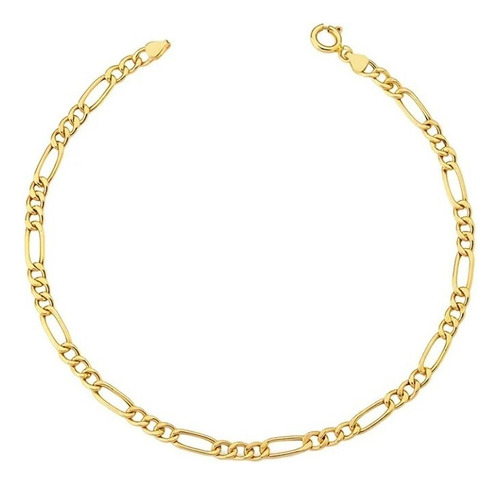 Pulseira Masculina 3x1 4mm Ouro 18k - 750 2,70 Gramas Comprimento 19 cm Cor Amarelo Diâmetro 0.4 cm