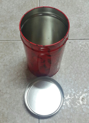 Imagen 4 de 5 de Lata Pote Metalico De Regalo Florero Rosas Grunenthal 350ml