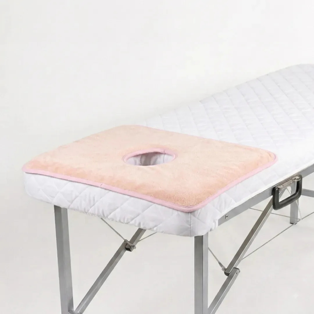Cobertor Toalla De Plush Con Orificio Para Camillas Rosa