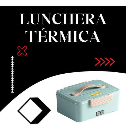 Lonchera Eléctrica Portátil 24v Auto Vianda 1.8l 220v Pared Verde Claro