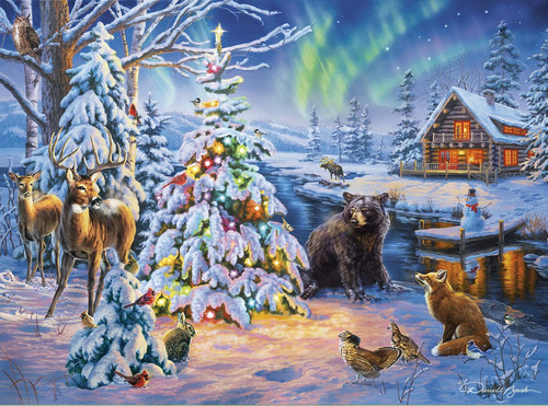 Buffalo Games - Darrell Bush - Woodland Christmas - 1000 Pie