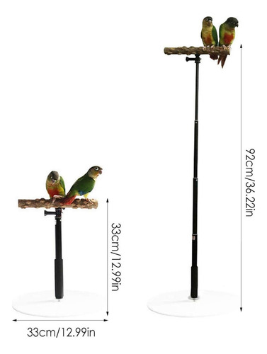 Bird Perch Parrot Training Playstand Con Base De Ejercicio