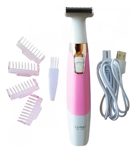 Depilador Elétrico Feminino Recarregável Kemei Km-3024