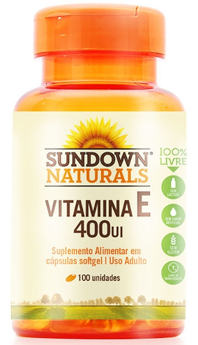 Vitamina E 400 Ui Sundown Naturals Importado 100 Softgels 