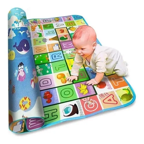 Alfombra Bebe Gateo Antigolpes Reversible Aislante 180x120cm - $ 10.706,8