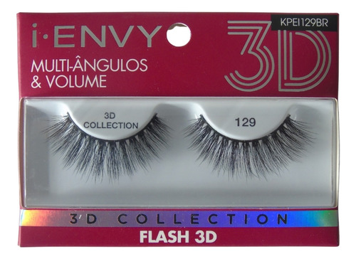 Cílios Postiços 3d Collection I-envy Flash 129 Kiss New York