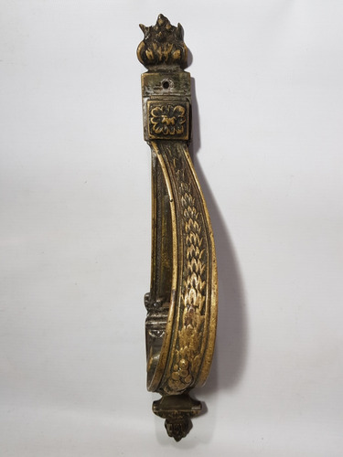 Imagen 1 de 9 de Antiguo Manijon Bronce Con Respaldo Estilo Francés Mag 59093