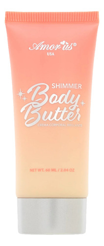 Crema Corporal Con Acido Hialuronico Shimmer Butter Amor Us Fragancia Coco
