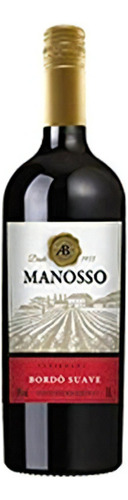 Vinho Manosso Tinto De Mesa Suave Bordô 1 Litro Nacional