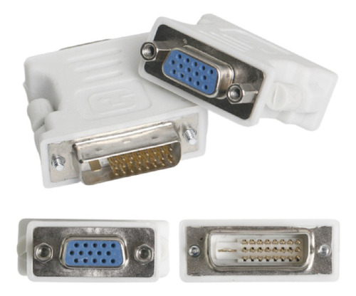 Adaptador Convertidor Dvi (macho 24+1 ) A Vga (hembra)
