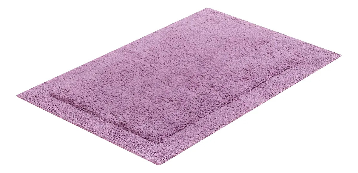Tapete Para Casa 48x80cm Buddemeyer Allure 100% Algodão Comprimento 36 cm Cor Rosa Largura 25 cm