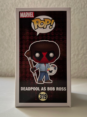 Funko Pop! Deadpool As Bob Ross Bobble Head (Usado)