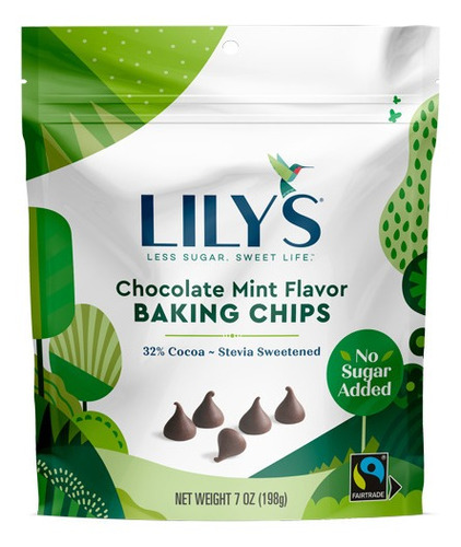 Lily's Chispas Chocolate Menta 198grs.