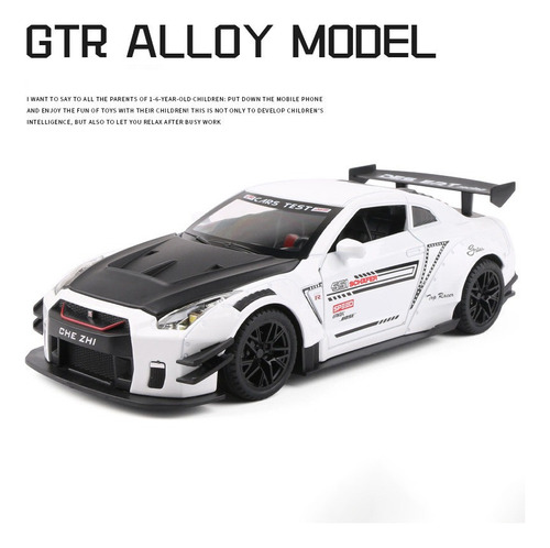 Xx Nissan Gtr R35 Racing Sport Miniatura Metal With Light Y