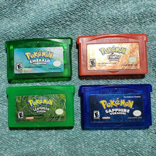 Juegos De Game Boy Pokémon | Esmerald Sapphire Fire Red Leaf