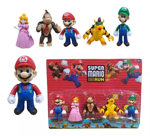 Bonecos Novos Kit de 12 Super Mario Bros Bonecos Miniatura Mario Luidi