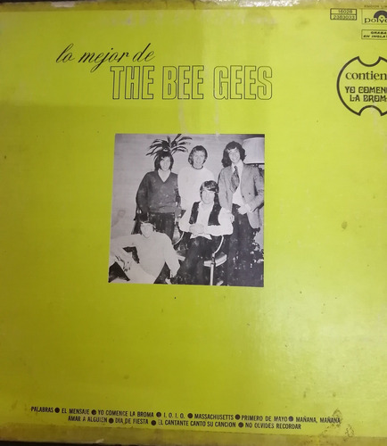 The Bee Gees Lo Mejor Lp Original 