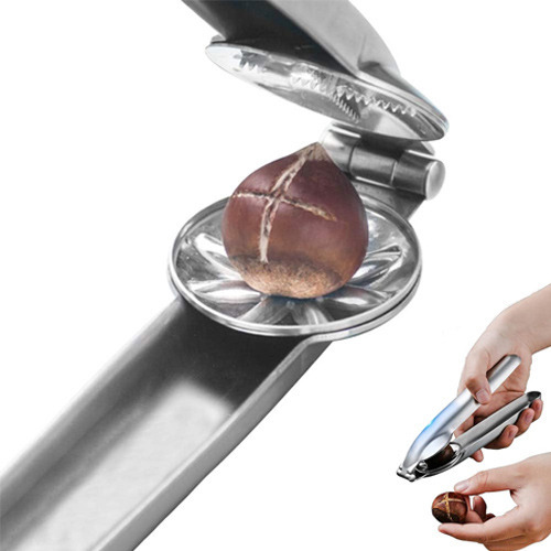 Para Para Quebra Nozes Abridor Castanha Portuguesa Inox