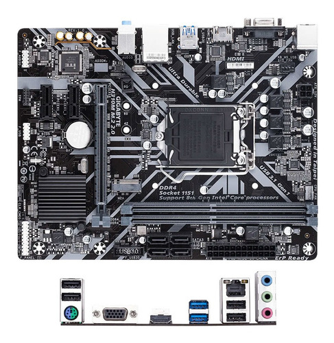 Imagen 4 de 4 de Mainboard Gigabyte H310m M.2 Lga11151 8va Gen Ddr4 Hdmi M.2