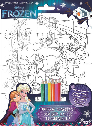 Disney - Diversão com quebra-cabeça 02 frozen, de On Line a. Editora IBC - Instituto Brasileiro de Cultura Ltda, capa mole em português, 2018