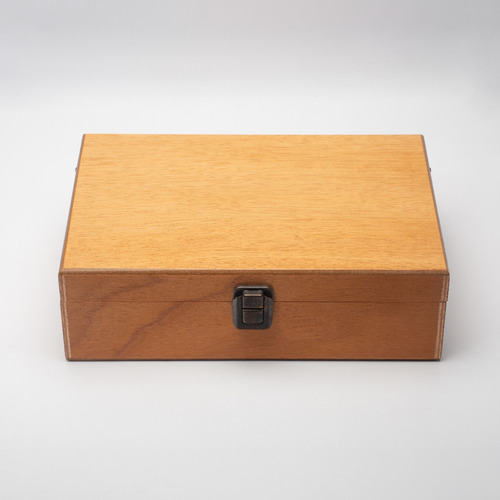 Imagen 2 de 5 de Caja Grande De Madera Cedro Para Té Con 10 Divisiones