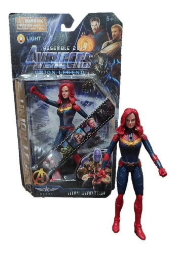 Capitana Marvel Figura 15cm Artic Luz Avengers Infinity War