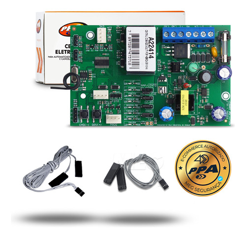 Kit Central Placa Ppa Pop Motor Portão Bivolt + Fim De Curso