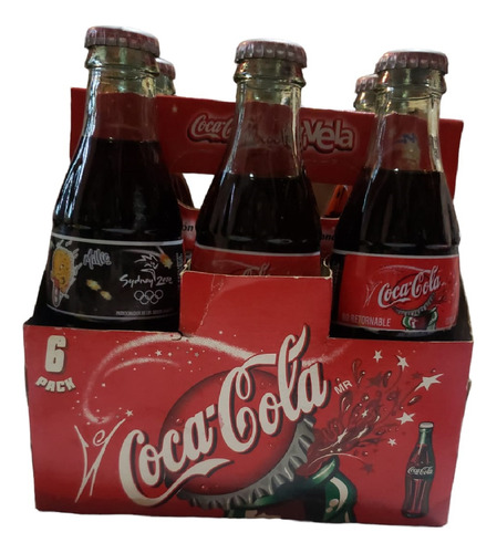 Coca Cola Sydney 2000 Syd Olly Millie Six Pack 6pz