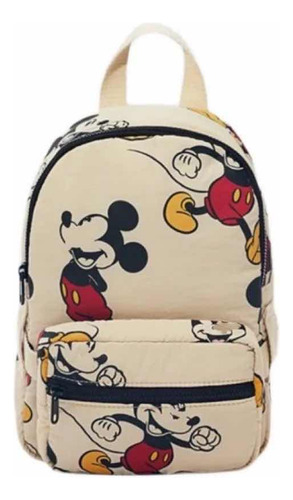 Mochila Importada Mickey Mouse Con Monedero Marca Zara